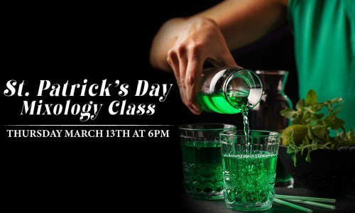 st patricks day mixology class