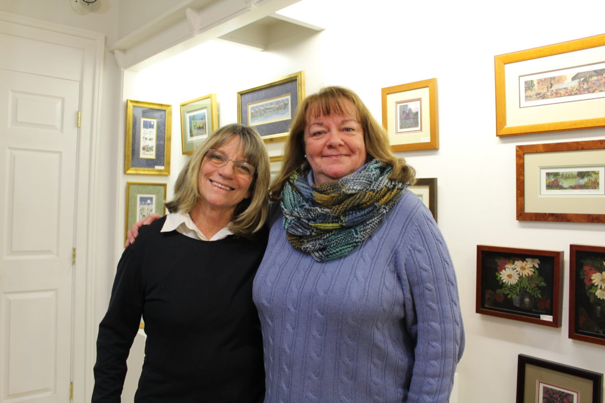 Kathleen Maguire Morolda, Susan Wright, Cranbury Paint Station Gallery