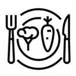 plate of food icon