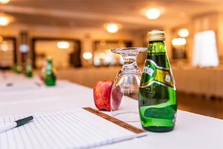 closeup meeting table
