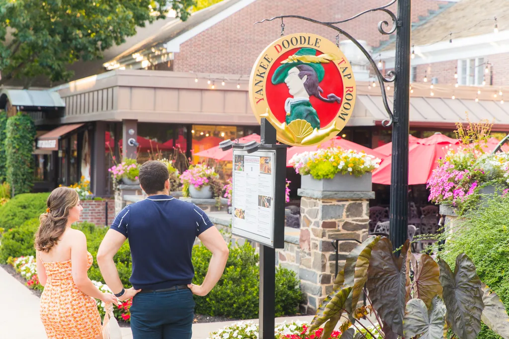 Outside Yankee doodle tap room