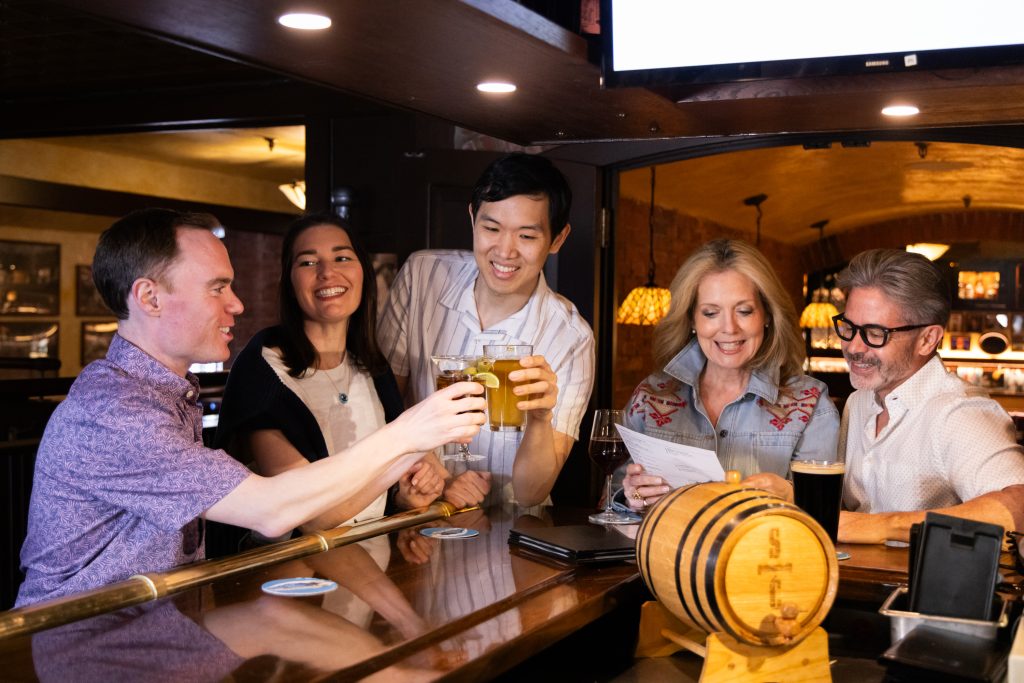 Winberies people at the bar 