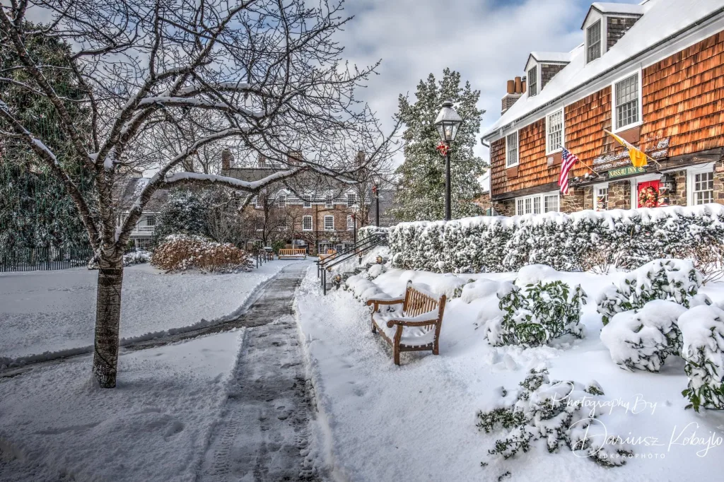 snow covered Nassau Inn