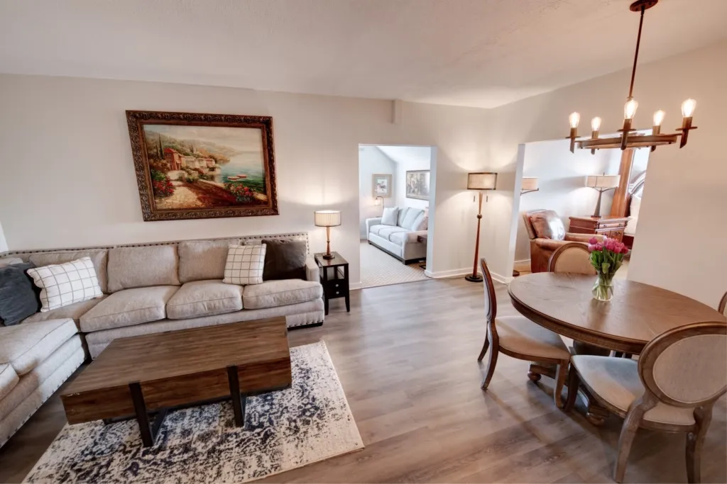 The beautiful and romantic Normal Rockwell suite at the Nassau Inn in Princeton, NJ.