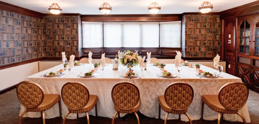 library room decorated with table