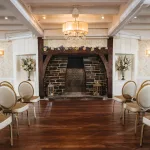 inside senior room with fireplace