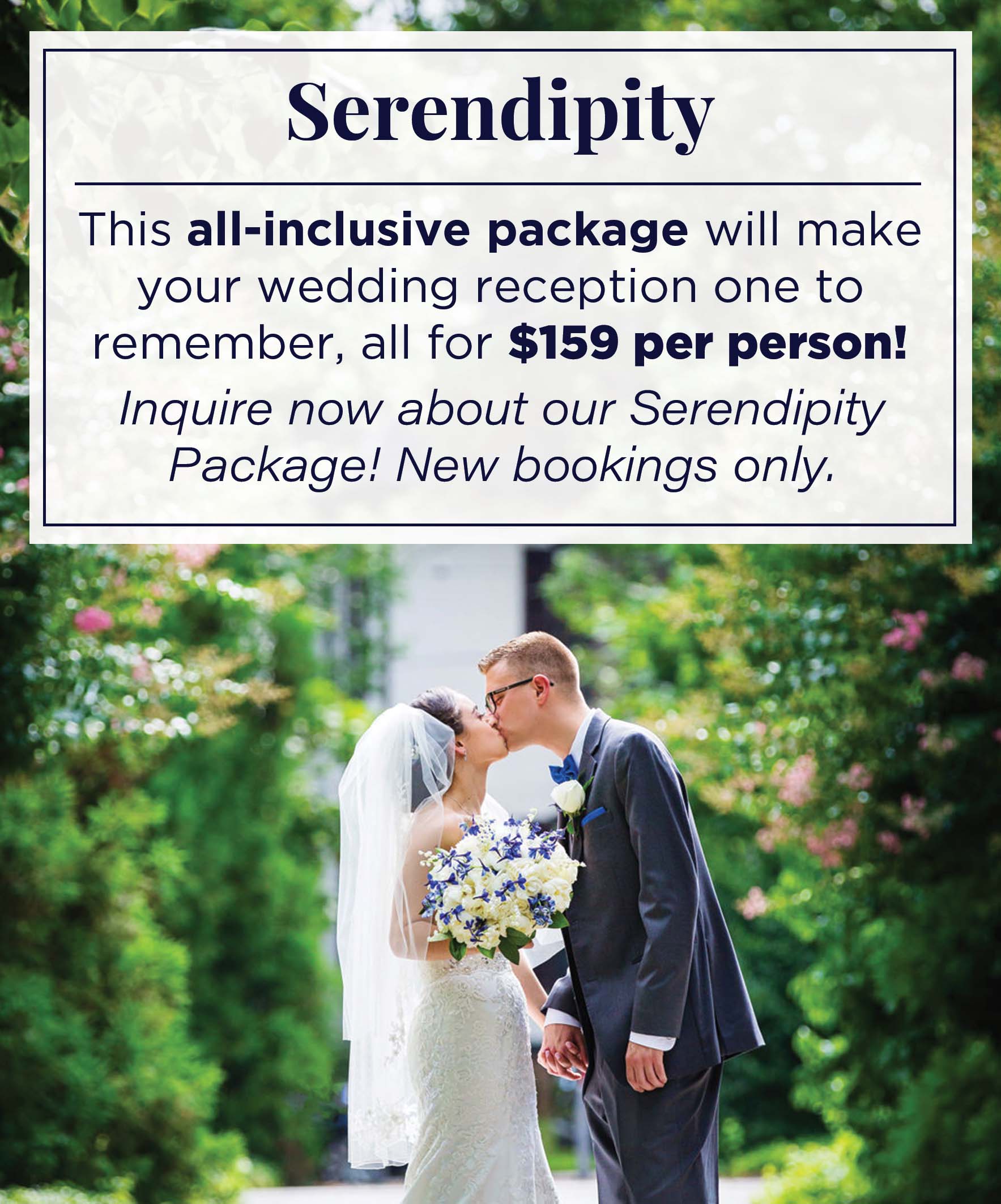 serendipity package popup with price