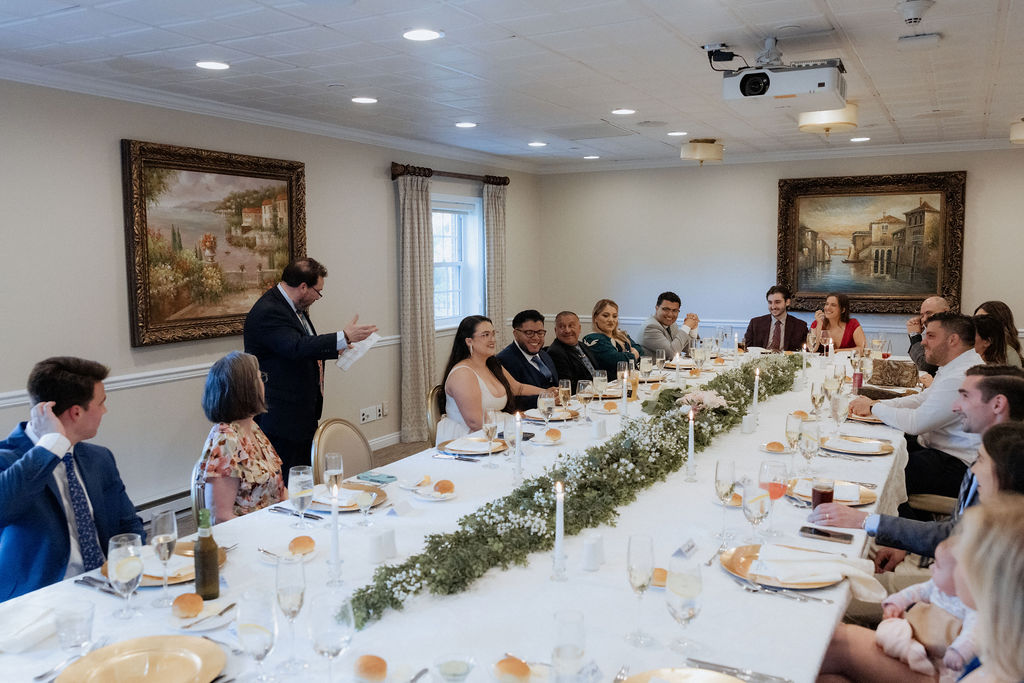 intitmate wedding reception
