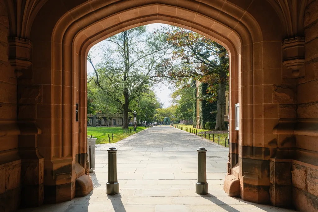 princeton university campus from east pyne hall