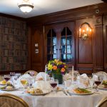 wedding reception in Library room