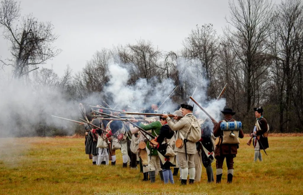 Princeton Battlefield reenactment
