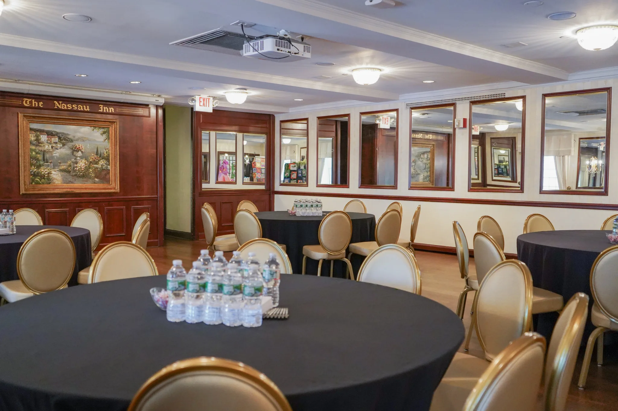 Meeting set up in the Palmer room