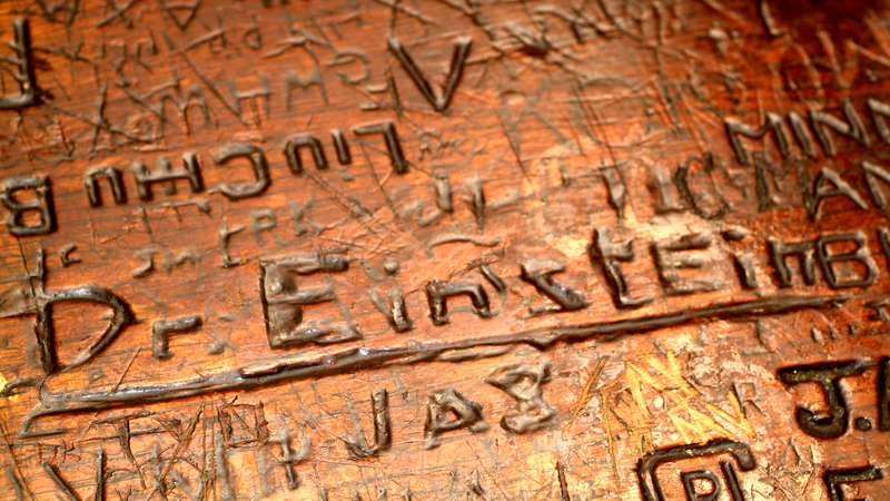 albert einstein table carving historic bar nj