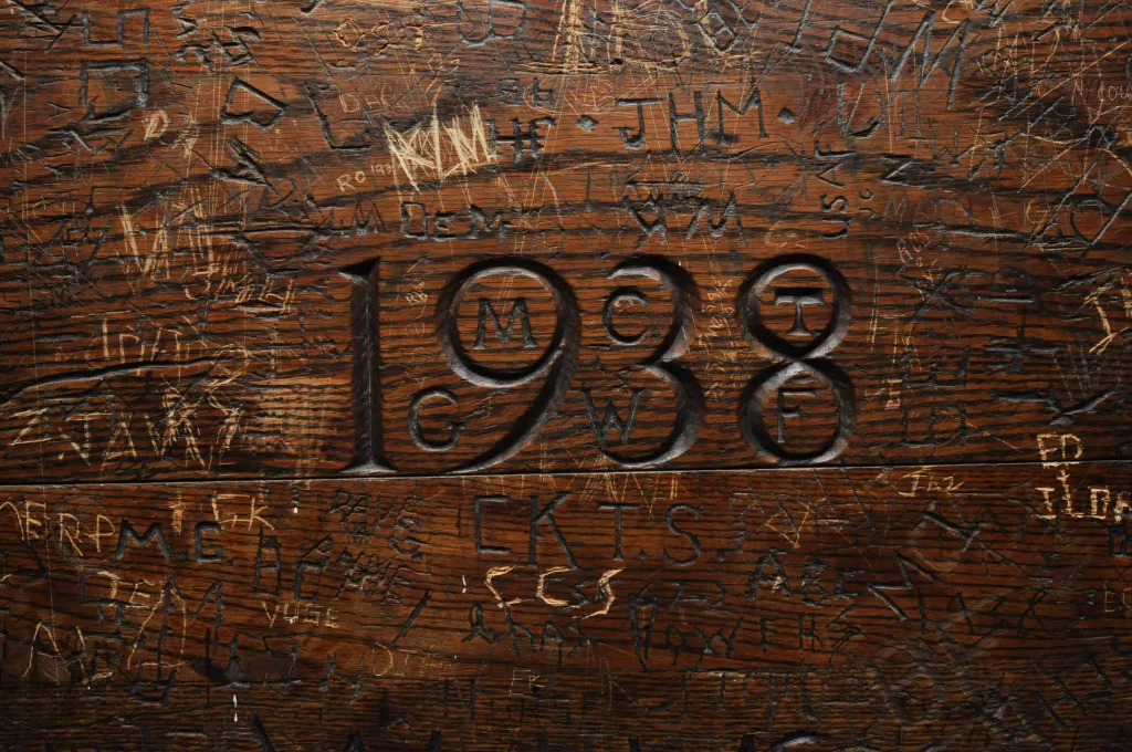 historic bar nj 1938 table carving